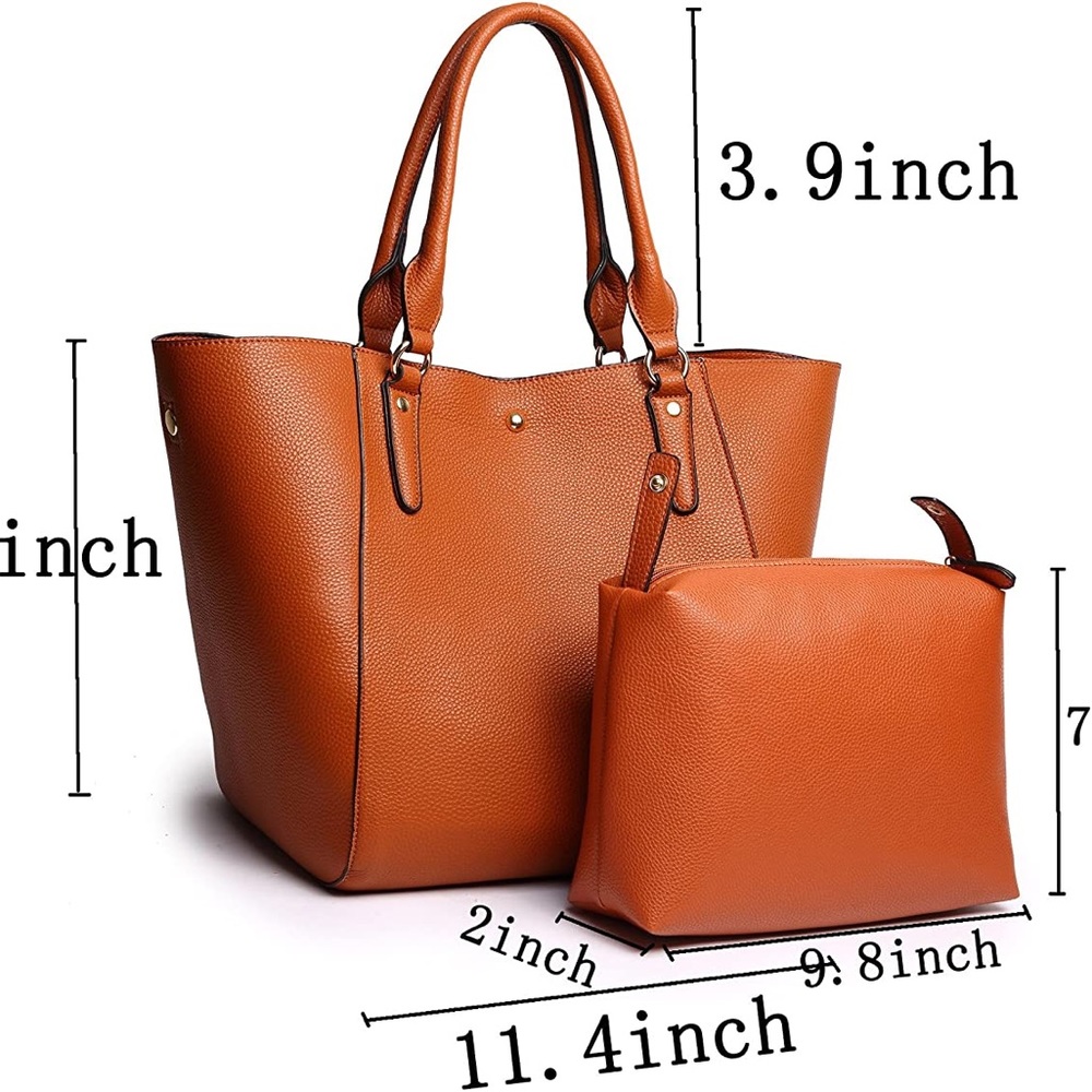 Obosoyo Women's Waterproof Handbags‎ Ladies Synthetic Leather - Picture 11 of 12